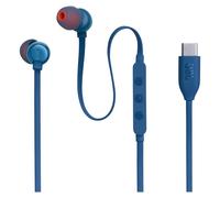 JBL AURICOLARE ORIGINALE STEREO CON MICROFONO PURE BASS 310C USB-C BLU 79713FA