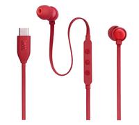 JBL AURICOLARE ORIGINALE STEREO CON MICROFONO PURE BASS 310C USB-C RED 7970B9A