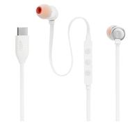 JBL AURICOLARE ORIGINALE STEREO CON MICROFONO PURE BASS 310C USB-C WHITE 79716EA