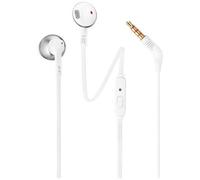 JBL T205 Silver - Cuffie Auricolari con Comando Microfono
