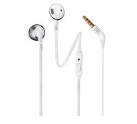 JBL T205 Silver - Cuffie Auricolari con Comando Microfono