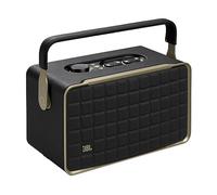 JBL Authentics 300, Smart Home Speaker, Altoparlante Bluetooth Stile Retrò Anni '70 con Griglia Quadrex, Wi-Fi, Assistente Vocale, AirPlay, 8 Ore di Autonomia, Nero, Spina AC UK (tipo G)