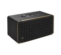 JBL Authentics 500, Smart Home Speaker, Altoparlante Bluetooth dal Design Retrò Anni '70 con Griglia Quadrex, Dolby Atmos, Wi-Fi, Assistente Vocale, AirPlay, JBL One App, Nero, Spina AC UK (tipo G)