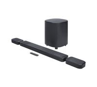 JBL Bar 1000 MK2, Soundbar Bluetooth a 7.1.4 Canali per TV con Altoparlanti Rimovibili, Subwoofer da 10”, Audio Surround Dolby Atmos e DTS:X, HDMI eARC, Wi-Fi, PureVoice 2.0 e MultiBeam 3.0, Nera