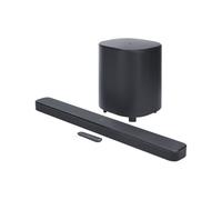 JBL Bar 500 MK2, Soundbar Bluetooth a 5.1 Canali per TV con Subwoofer da 10", Audio Surround Dolby Atmos, HDMI eARC, Wi-Fi, Video 4K, PureVoice 2.0 e MultiBeam 3.0, Nera
