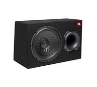 JBL BassPro 12 Active Subwoofer Set - Bass reflex woofer JBL box large 30 cm, 450 Watt amplifier Car sound system and Car hifi Bass box housing, Black