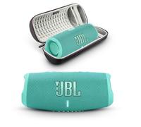 JBL Charge 5 - Altoparlante Bluetooth portatile con custodia rigida Megen da viaggio con impermeabilità IP67 e uscita di ricarica USB (verde acqua)