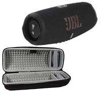 JBL Charge 5 - Altoparlante Bluetooth portatile con esclusiva custodia rigida da viaggio con impermeabilità IP67 e uscita di ricarica USB (nero) Charge 5 con custodia