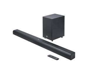 JBL Cinema SB 550, Soundbar 3.1 Canali con Subwoofer, Bluetooth per Streaming Wireless, Dolby Atmos Integrato, Connessione HDMI ARC e Ottica, Design Compatto, 250 Watt, Nero, Spina AC UK (tipo G)