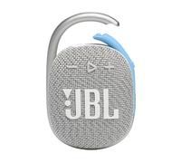 JBL CLIP 4 ECO Speaker Bluetooth Portatile, Cassa Altoparlante Wireless Compatta con Moschettone e Materiali Riciclati, Resistente ad Acqua e Polvere IP67, fino a 10 h di Autonomia, USB, Bianco