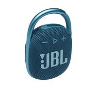 JBL Clip 4,Mini altoparlante Bluetooth portatile, grande audio e basso punchy, moschettone integrato, IP67 impermeabile e antipolvere, 10 ore di riproduzione, esterno e viaggio, colore: blu
