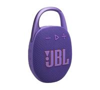 JBL Clip 5, Speaker Bluetooth Portatile, Viola | Altoparlante Wireless, Design Compatto, Waterproof IP67, 7H di Autonomia, USB, Compatibile con App JBL Portable