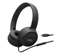 JBL Tune 520 C Cuffie con Filo On Ear, Microfono, Suono Pure Bass, Preimpostazioni EQ, Connettività USB Tipo C, Design Pieghevole e Cavo Anti-Groviglio, Nero
