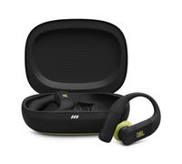 JBL Endurance Peak 4 Auricolari Sportivi True Wireless In-Ear con Cancellazione del Rumore, Bluetooth, Autonomia di 48 Ore, TwistLock, Resistenza a Polvere e Acqua IP68, Suono Pure Bass, Nero/Lime