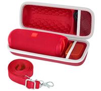 JBL Flip 6 & 5 - Custodia protettiva per JBL Flip Essential 2, accessori, impermeabile, pratica custodia per altoparlanti, rosso