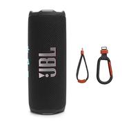 JBL Flip 7 - Altoparlante portatile impermeabile e a prova di caduta, suono Bold Pro con AI Sound Boost, 16 ore di riproduzione e sistema PushLock con accessori intercambiabili (nero/arancione)