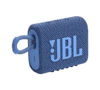 JBL GO 3 ECO Speaker Bluetooth Portatile, Cassa Altoparlante Wireless con Design Compatto, Resistente ad Acqua e Polvere IP67, Materiali Riciclati, fino a 5 h di Autonomia, USB, Blu