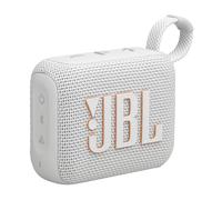 JBL Go 4 - Altoparlante Bluetooth ultra portatile, impermeabile e antipolvere, suono Big Pro con bassi potenti, batteria integrata da 7 ore, realizzato in parte con materiali riciclati (bianco)