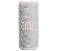 JBL Grip, Speaker Bluetooth Compatto, JBL Pro Sound con AI Sound Boost, IP68 Resistente ad Acqua e Polvere, Luce Ambientale, 14 Ore di Autonomia, Auracast Multi-Speaker, App JBL Portable, Bianco