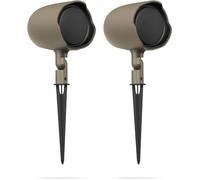 JBL GSF3TN - Altoparlante professionale da giardino, impermeabile, per esterni, con piedistallo coassiale da 7,6 cm, 1 paio di altoparlanti