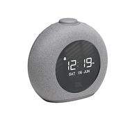 JBL Horizon 2 DAB Radiosveglia Digitale, Cassa Altoparlante Wireless Bluetooth con Radio DAB-DAB+ e FM, Luce LED Ambiente, Display LCD, 2 Porte USB per Ricarica di Dispositivi, Grigio