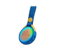 JBL JR POP Speaker Bluetooth Portatile per Bambini, Cassa Altoparlante Bluetooth Impermeabile IPX7 con Luce Multicolore, fino a 5 Ore di Autonomia, Blu