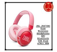 JBL JR470NC Cuffie wireless per bambini ANC Bluetooth 50H rosa con microfono ...