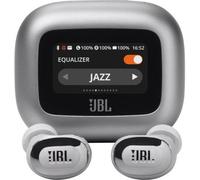 JBL Live Buds 3 Cuffie Wireless Bluetooth, 40 Ore di Autonomia, con Cancellazione Adattiva del Rumore e High-Resolution Signature Sound, Impermeabili IP55, Argento