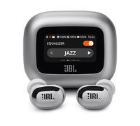 JBL Live Buds 3 Cuffie Wireless Bluetooth, 40 Ore di Autonomia, con Cancellazione Adattiva del Rumore e High-Resolution Signature Sound, Impermeabili IP55, Argento