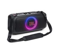 JBL PartyBox On-the-Go Essential Speaker Portatile Wireless per Feste, con Luci Integrate e Bassi Profondi, Protezione Splashproof IPX4, Microfono Wireless, Tracolla per Trasporto, Nero