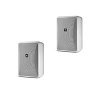 JBL Professional CONTROL 28-1-WH - Altoparlante da parete per interni ed esterni, ampia copertura sonora, 20,3 cm, 120 Watt a 8Ω, sfondo ad alta potenza, altoparlante in primo piano resistente alle