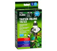 JBL PROFLORA CO2 TAIFUN INLINE 16/22, diffusore CO2, contatore di bolle integrato e protezione contro il riflusso, per acquari da 160-600 l