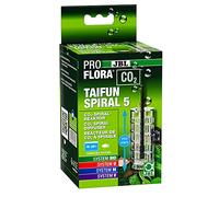 JBL PROFLORA CO2 TAIFUN SPIRAL 5, reattore a CO2, per acquari d'acqua dolce, incluso tubo, trasparente/nero, 200 l