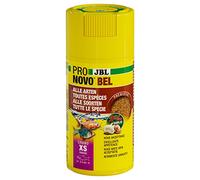 JBL PRONOVO BEL GRANO, mangime base per tutti pesci d'acquario da 3-5 cm, pellet per pesci, dosatore a clic, taglia XS, 100 ml