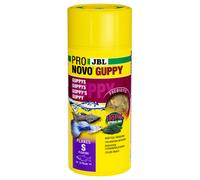 JBL PRONOVO GUPPY FLAKES, mangime base per guppy e altri pesci ovovivipare da 3-10 cm, fiocchi per pesci, taglia S, 250 ml