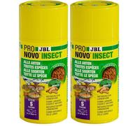 JBL PRONOVO INSECT STICK, mangime per tutti i pesci d'acquario da 3 a 10 cm, bastoncini per mangime per pesce, dosatore a clic, taglia S, 100 ml (Confezione da 2)