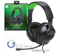 JBL QUANTUM 100 CUFFIA GAMING OVER-EAR PADIGLIONE + FILO + MICROFONO NERO VERDE