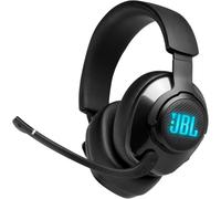 JBL Quantum 400 - Cuffie USB over-ear da gioco con quadranti bilanciati per chat, QuantumSURROUND e DTS, microfono orientabile con messa a fuoco vocale e cuscinetti auricolari in memory foam (nero)