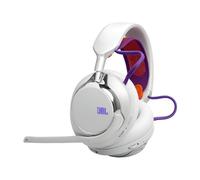 JBL Quantum 950 Cuffie Gaming Wireless Bluetooth Multipiattaforma con Suono JBL Quantum Spatial e Head Tracking, Microfono con Noise Cancelling, USB-C, Autonomia 50h, Componenti Sostituibili, Bianco