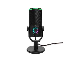 JBL Quantum Stream Studio, Microfono a Condensatore USB Professionale a Capsula Tripla per Streaming, Registrazione e Gaming, 4 Pattern Polari, VU Meter RGB, Compatibile con JBL QuantumEngine, Nero