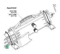 JBL Ricambio Coperchio Centrale UV-C 110 W Per AquaCristal