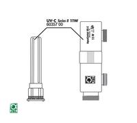 JBL Ricambio Involucro + Vetro Per AquaCristal UV-C 11 W - Accessori Pesci