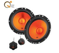 JBL Stage1 GEN2 62CF - 6.5 Inch (165mm) 2-Way Component Car Speakers - 80W RMS - 240W Peak - Set of 2 Woofers + 2 Tweeters Audio - With Grilles - Compact Fit - OEM Upgrade