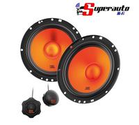 JBL Stage1 GEN2 62CF - 6.5 Inch (165mm) 2-Way Component Car Speakers - 80W RMS - 240W Peak - Set of 2 Woofers + 2 Tweeters Audio - With Grilles - Compact Fit - OEM Upgrade