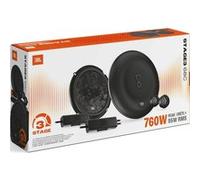 JBL Stage3 Gen2 68C Kit Sistema di Componenti a 2 Vie, 16,5 cm (165 mm), 125W RMS / 760W Picco, Woofer Plus One™, Tweeter a Cupola in Seta, Cross-over Esterni, Impedenza 3 Ohm, Griglie Incluse
