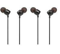 JBL T110 Intra-Auricolari con Comando e Microfono Universale, Nero, Model T110 (Confezione da 2)