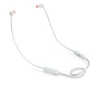 JBL T110BT Cuffie In Ear Wireless, Auricolari Bluetooth Senza Fili Magnetici con Microfono e Comando a 3 Pulsanti, per Musica, Chiamate e Sport, fino a 8 Ore di Autonomia, Bianco