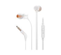 JBL TUNE 110 Jack 3,5 mm Cablate CUFFIE, Bianco
