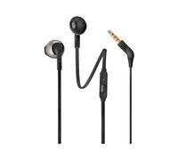 JBL Tune 205 Cuffie In-Ear Cablate con Suono JBL Pure Bass e Microfono, Nero