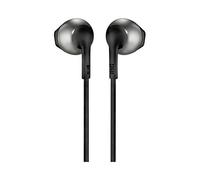 JBL TUNE 205 - Cuffie intrauricolari con telecomando/microfono a un pulsante, colore: Nero